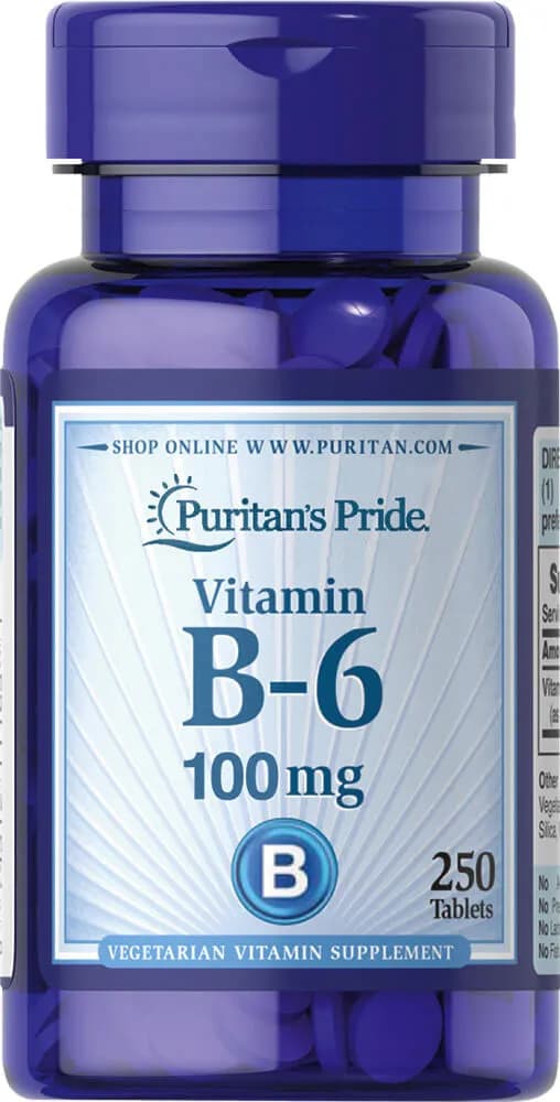 Vitamin B-6 (Pyridoxine Hydrochloride) 100 mg