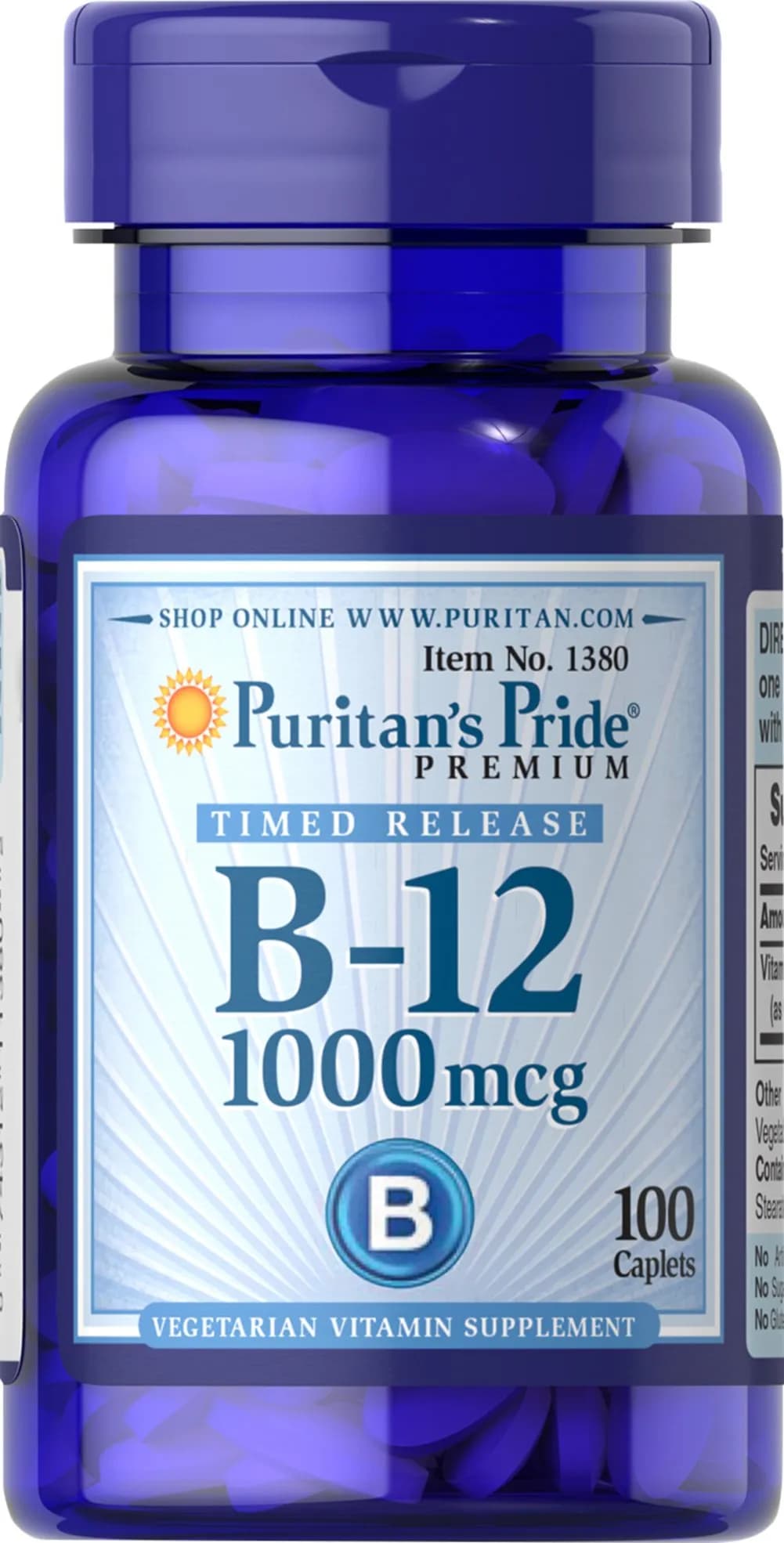 維生素B-12 1000 mcg 長效緩釋型（100顆）