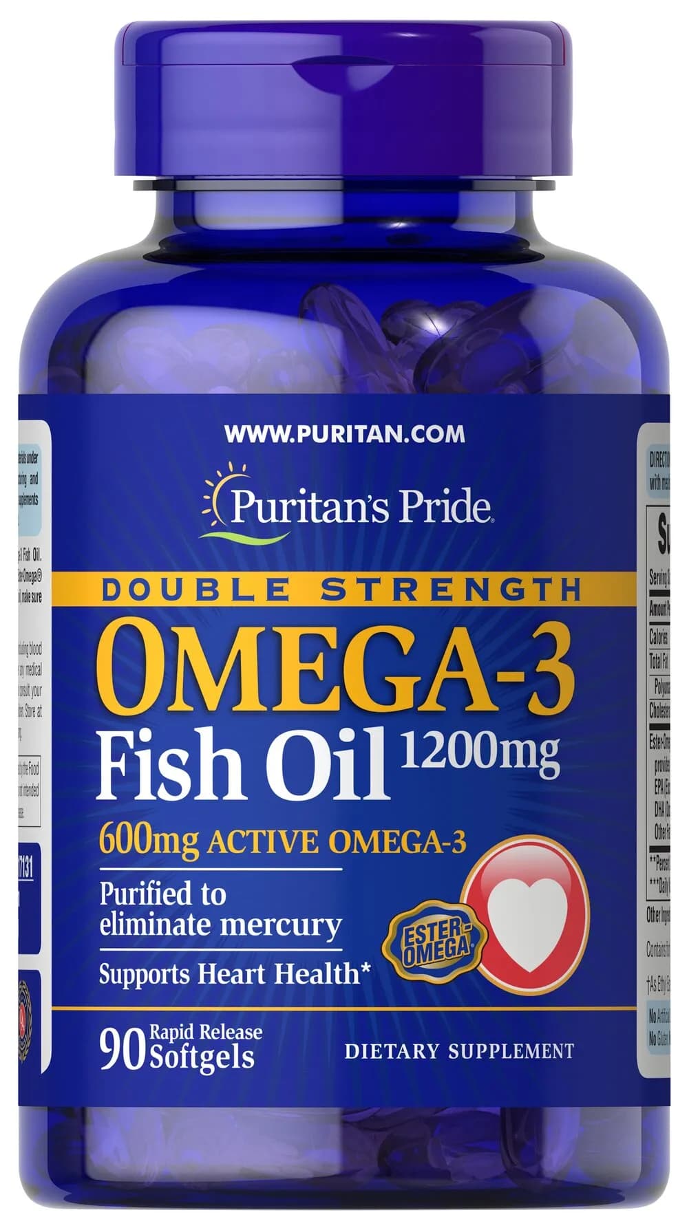 極純強效魚油|雙倍Omega-3滋養力 1200mg/600mg