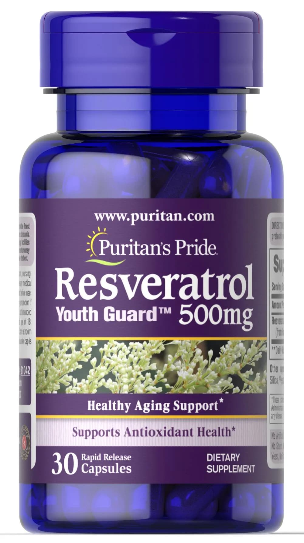 Resveratrol 白藜蘆醇 500 MG (30 粒)