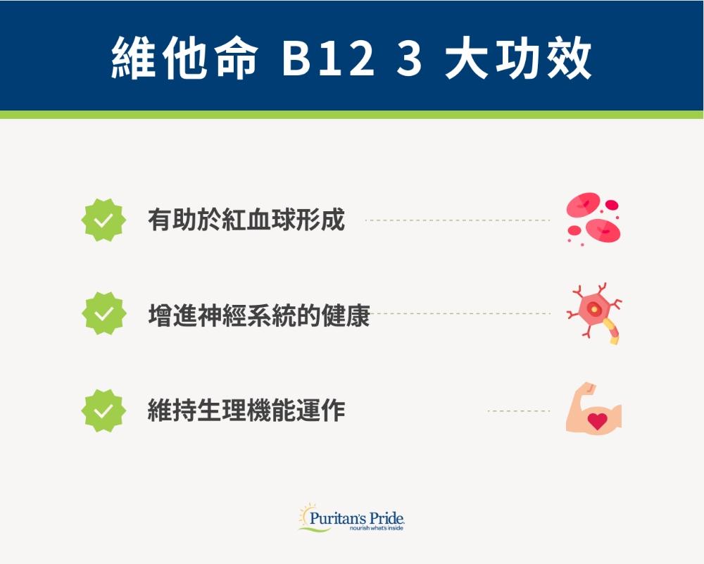 (二)維他命B12功效有哪些?