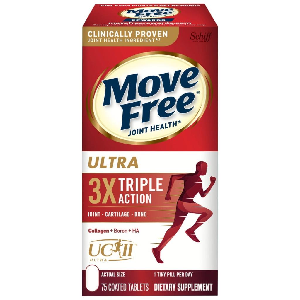 Schiff Move Free Ultra Triple Action Joint Supplement, 1-Pack of 75 Tablets